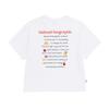 NATIONALGEOGRAPHIC N262Wts982 [Aerosilver] Women'S Abyss Graphic Semi-Crop Short Sleeve T-Shirt White