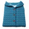 Cozy Autumn & Winter Baby Stroller Sleeping Bag - Wool Knit, Button Design, Plus Velvet, Thick & Warm.