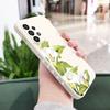 Green Lily Phone Case For Samsung A16 A06 A73 A53 A33 A23 A15 A25 A35 A55 A13 A03S A04 A04S A72 A52S A32 A22 A12 4G 5G