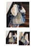 Gradient Large-Capacity Denim Tote Bag - Versatile Commuter Shoulder Bag