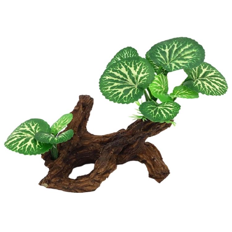 Life Like Tree Trunk Aquariums Decors Resin Water Grass Fishtanks Landscape Centerpiece with Simulation Texture and Color