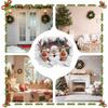 Santa Claus Wall Stickers Removable 3D Effect Christmas Cartoon Decals Santa Reindeer Living Room Stickers for Dorm Office Party