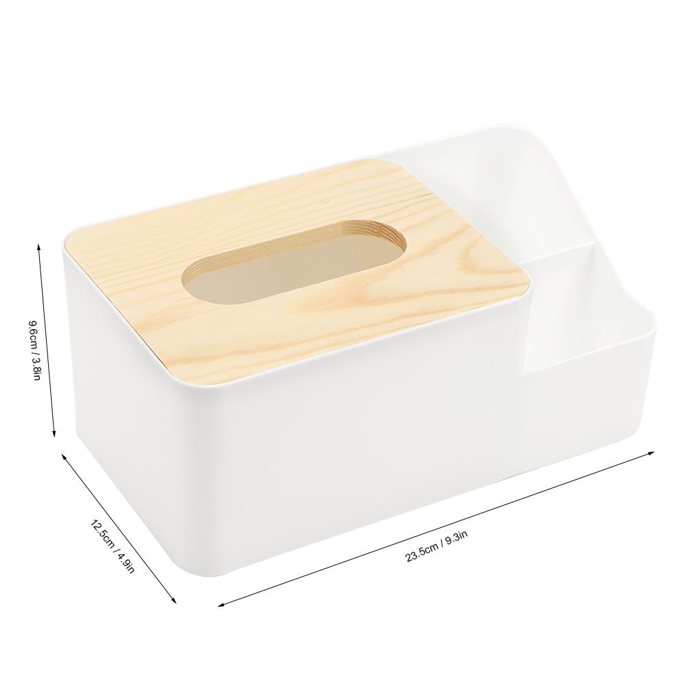 Pratical Home Office Desktop Paper Remote Control Storage Holder Extraction Tissue Box Case with