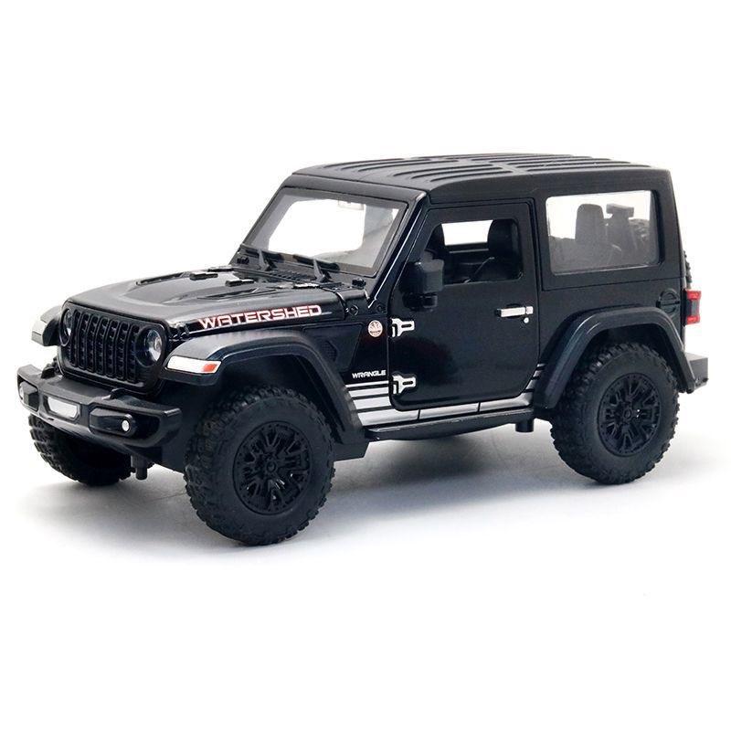 1:24 Jeeps Wrangler Rubicon SUV Alloy Car Model Diecasts Metal Off-road Vehicles Car Model Simulation Sound Light Kids Toys Gift