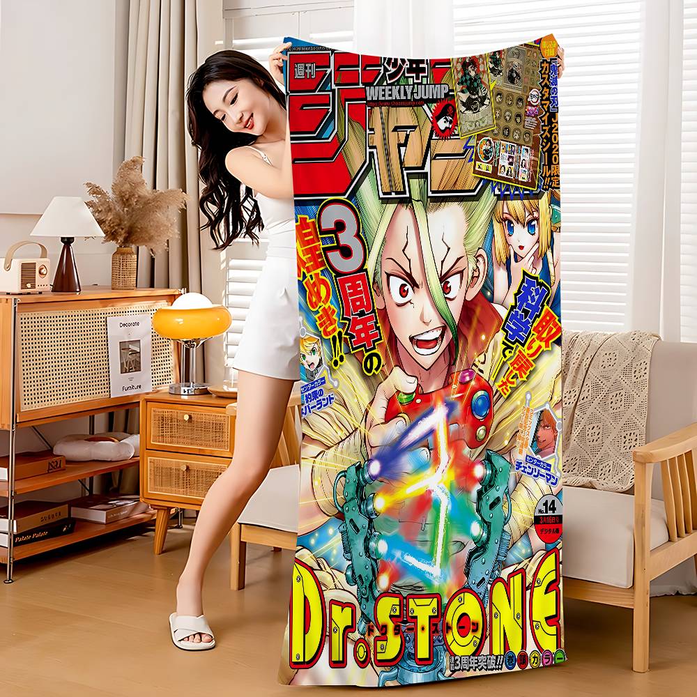 

D-Dr S-STONE Movie Bath Towel Microfiber Soft Water Absorbing Breathable For Girl Kids Decorative Cartoon Beach Towel W40*H60(CM)