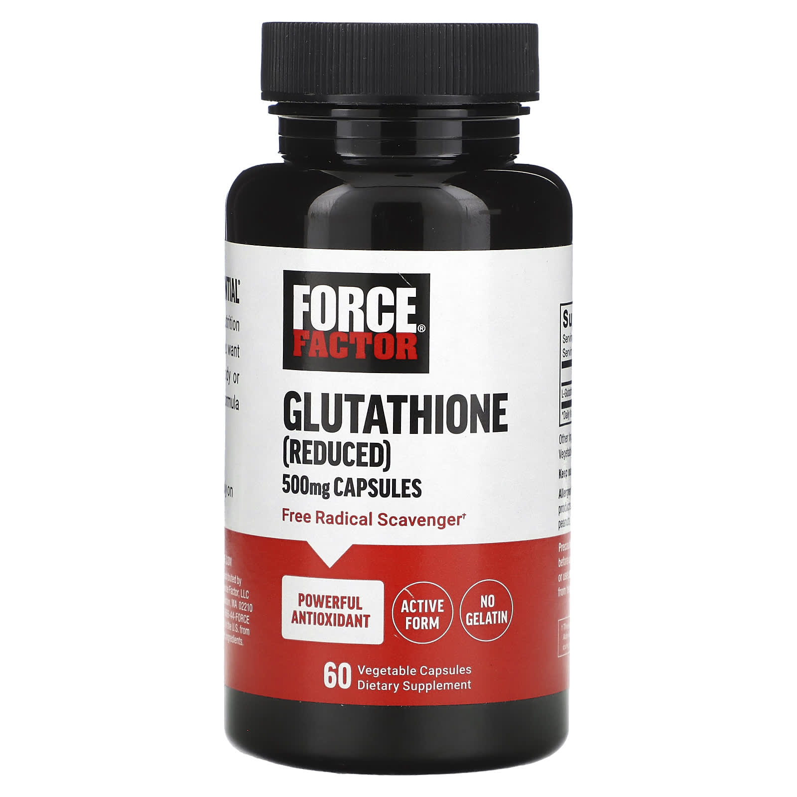 

Glutathione (Reduced), 500Mg, 60 Veggie Caps