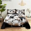 fashion Music Sheet Set Piano Keyboard Music Note Printed Bed Flat Sheet With Pillowcase Polyester Bedding