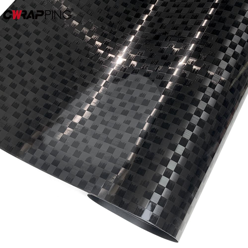 Car Stickers Vinyl Wrap Carbon Fiber Films Black Grid Wrap Decal Auto Body Decoration Stickers for Motorcycle Car Accessories
