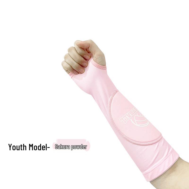Damen Volleyball & Basketball Anti-Kollisions-Kompressions-Armstulpen - Atmungsaktive, fingerlose Sport-Ellbogenpolster für das Prüfungstraining