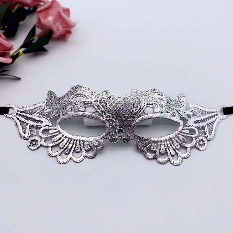 Fashion Princess Masquerade Lace Half Face Mask Jewelry Adult Eye Mask Female Party Prom Props Performance