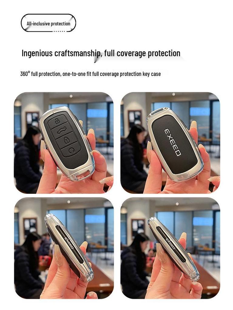Custodia protettiva in metallo per portachiavi 2023 Exeed Yaoguang e 2024 Yaoguang Premium Edition