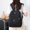 Solid Color Backpack Women Commuter Large Capacity Nylon Lightweight Backpack