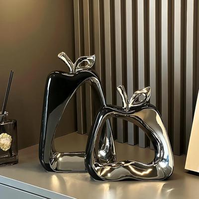 Elegant Apple Ornaments for Living Room: TV & Wine Cabinet Décor