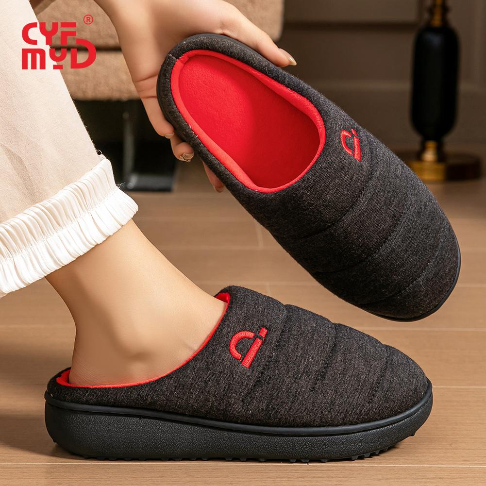 Women s Fabric Platform Slippers with Memory Foam Wedge Tpr Sole Soft Comfortable Indoor Slippers House Shoes 36-37 1398₽