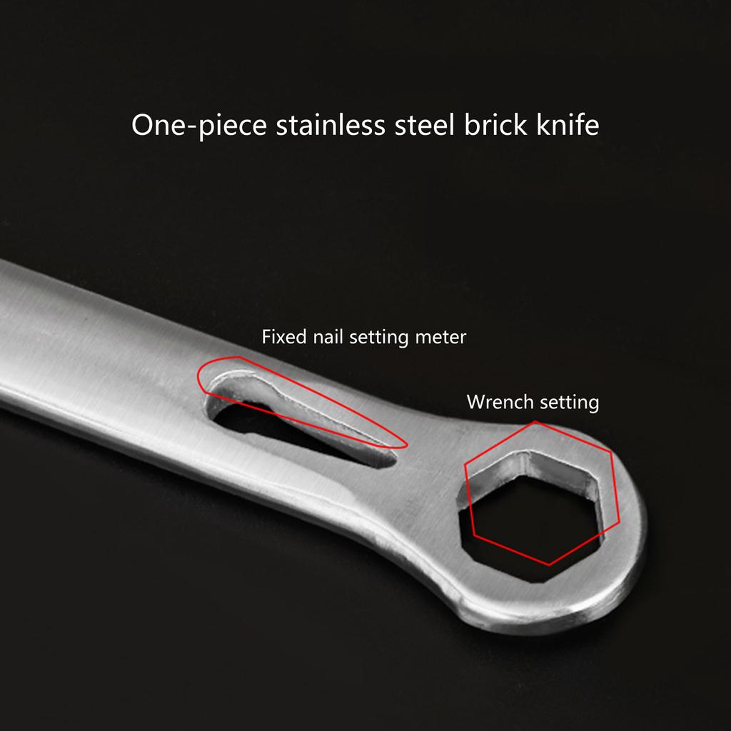 Multifunctional Brick E Plaster Trowel Putty Scraper Double-sided Design Masonry E And Tiling E 2 In 1