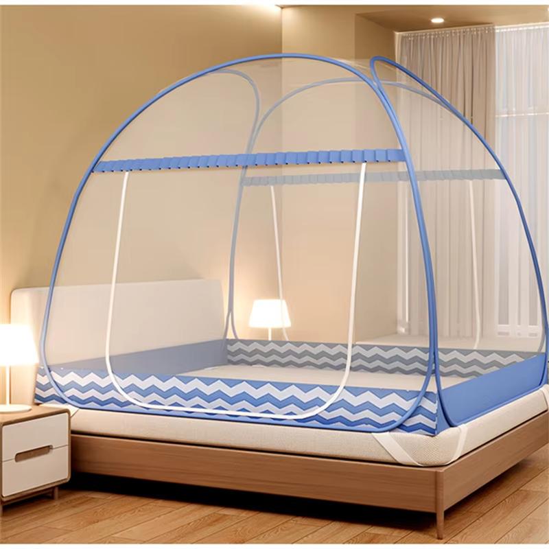 Summer Mongolian Yurt Mosquito Net Free Installation Foldable Mosquito Nets Encrypting Mesh Home Baby Anti Fall Mosquito Net