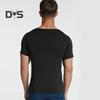 Men's Ice Silk T-Shirts Casual Short Sleeve Sports Tee Summer Breathable Moisture V-Neck Undershirt Top