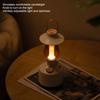 Vintage Night Light Spker IPX4 Waterproof Handheld 360 Degree Surround Sound Retro Night Light with Music
