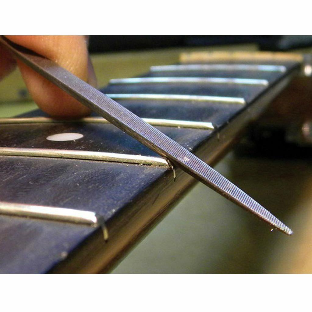 Kit Lima per Liutaio Lima per Levigatura Chitarra Manutenzione Lima per Scanalatura Capotasto Chitarra Lime per Dressing Tasti Riparazione Chitarra Strumento per Liutaio