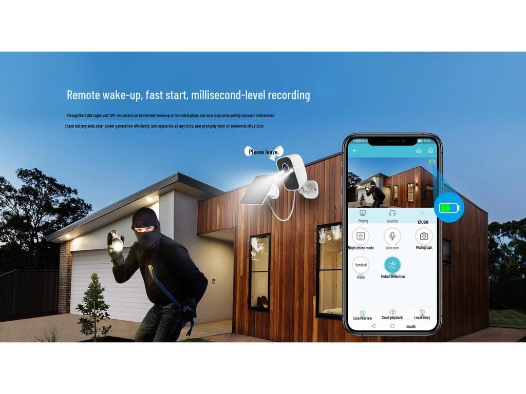 BG55 4G Solar-Powered WiFi Camera with Built-in Battery