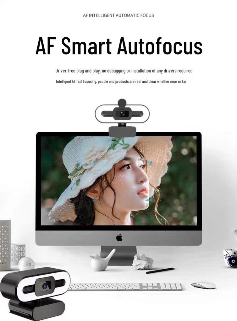 4K HD Webcam for Live Streaming, Video Conferencing, and Online Classes