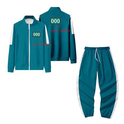 Adults DIY Zipper Sweatshirt Hoodie Sports Casual Sweatshirt And Trousers Set