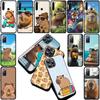 Cartoon C-Capybaras Kawaii Silicone Cover for Xiaomi Redmi Note 12 11 10 Pro 10A 10C 12C 13C Note12 12Pro Coque Phone Case