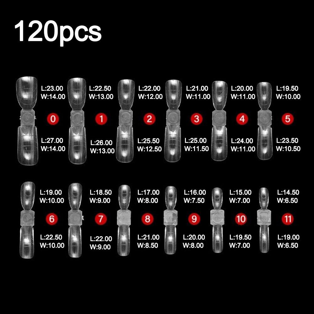

120 шт./150 шт. Квадратные двусторонние накладные ногти, типсы для профессионального использования в маникюрных салонах 120pcs