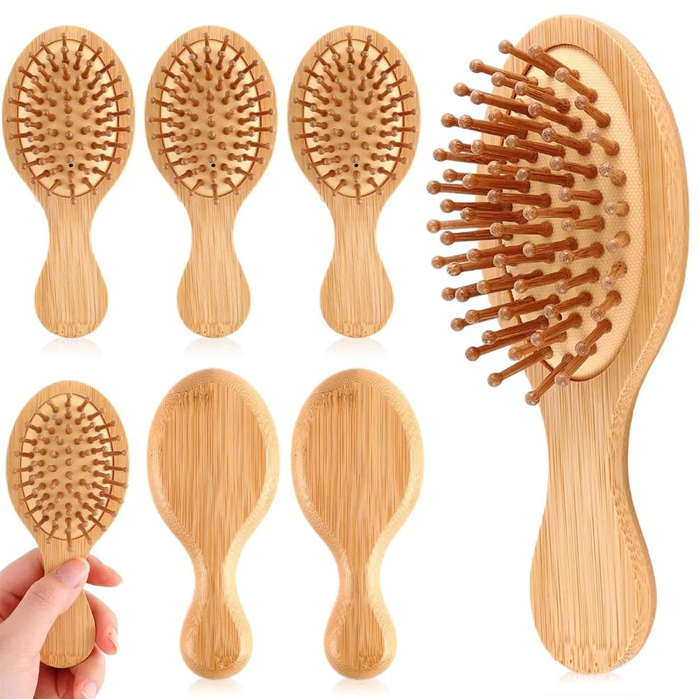 Low Moq Mini Brush Bulk Pocket Travel Small brush Long Short Wet Dry Hair Scalp Massage Gifts for Wedding