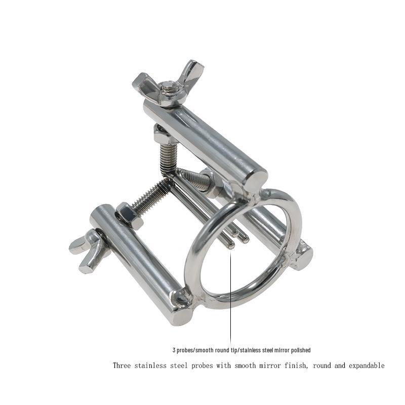 Chaqiu Stainless Steel Urethral Dilator for Men: Adult Training Prop with Three Pillars