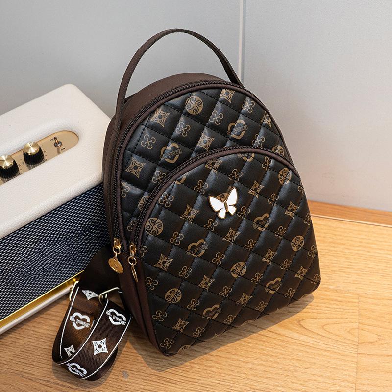 Retro Printed Shoulder Bag,Multifunctional Schoolbag Large Capacity Casual Backpacks