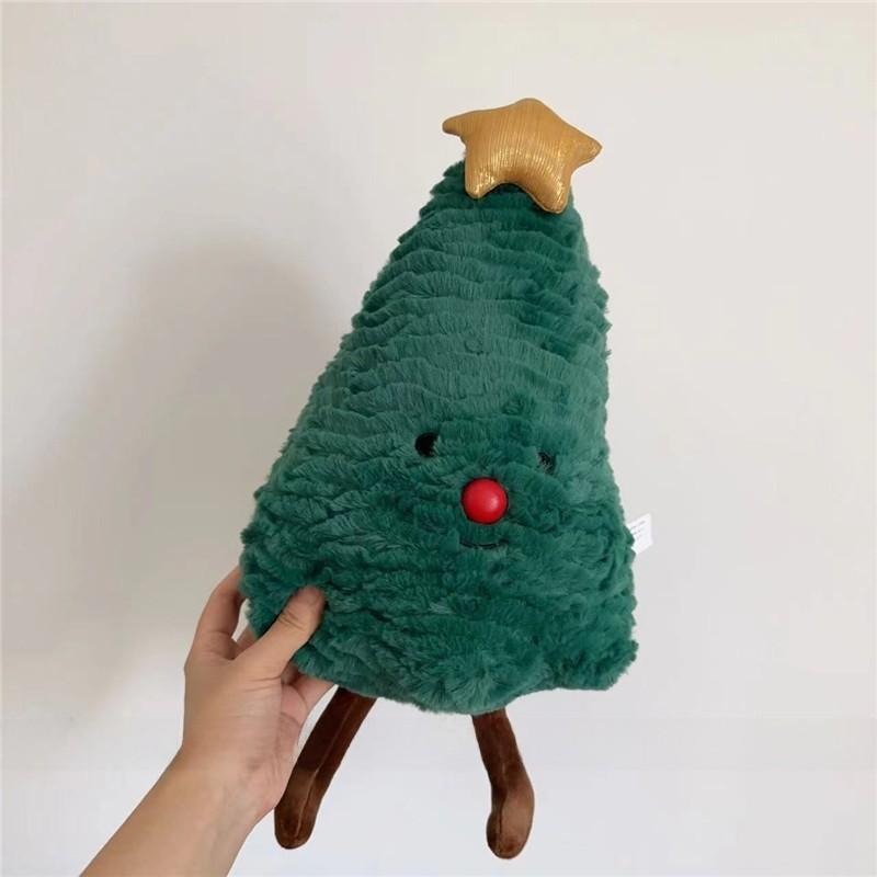 Christmas Plush Pillow With Cartoon Gingerbread Man Design For Holiday Decor And Gifts