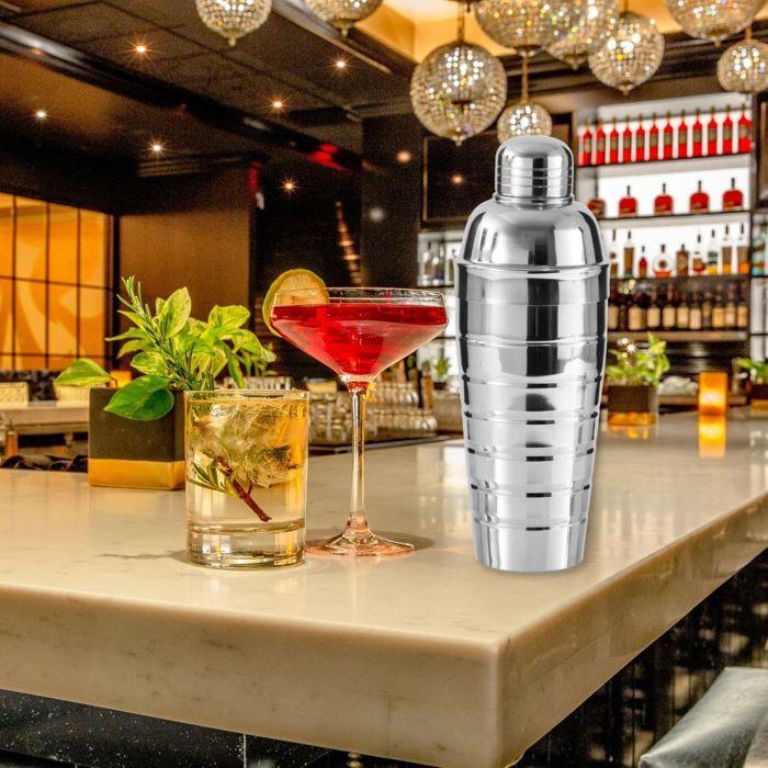 Shaker À Cocktails - Fackelmann - 750 Ml - Acier Inoxydable - 26 X 8,5 X 8,5 Cm - Gris