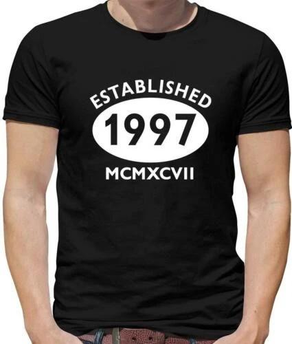 Roman Numerals Birthday 1997 Mens T-Shirt - 22nd - 22 - birthday - Gift -Present 2XL