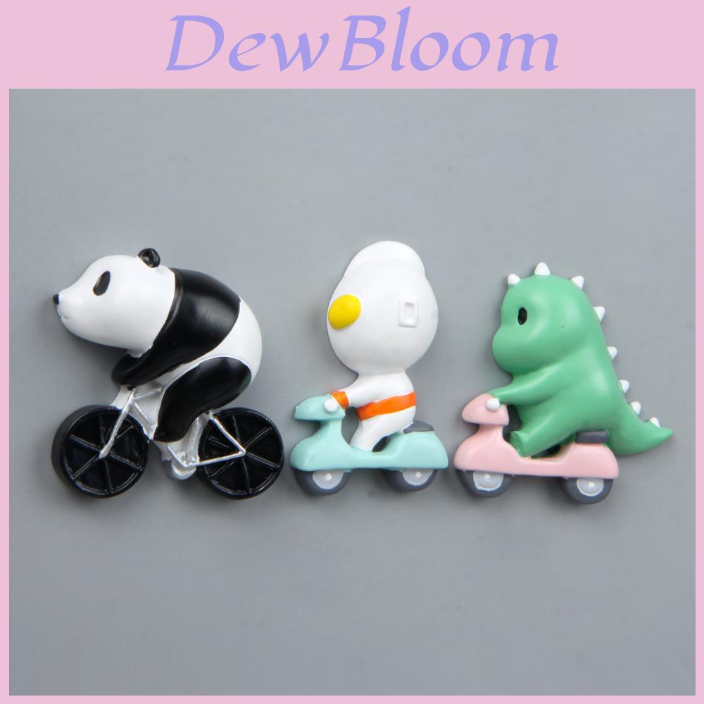 Panda Bicycle Resin Magnet Clip With Creative 3d Design For Refrigerator Decor And Gift Giving