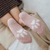 Thermal Socks For Womens Coral Fleece Socks Floral Print Sock Colorful Winter Cute Fashion Fuzzy Female Funny Long Socks
