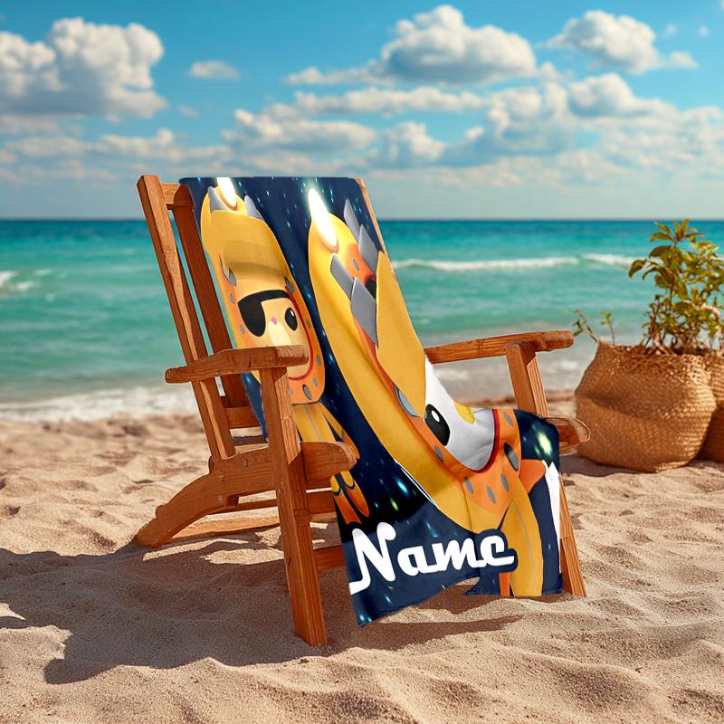Personalized customized proof beach towel with Octonauts pattern - soft, absorbent,quick-drying,perfect swimming,camping&bathing