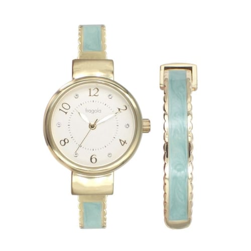 Follow (Follow) Watches Follow Fragola Marble Epo Bangle Watch N03023S-3 GR Women's Green