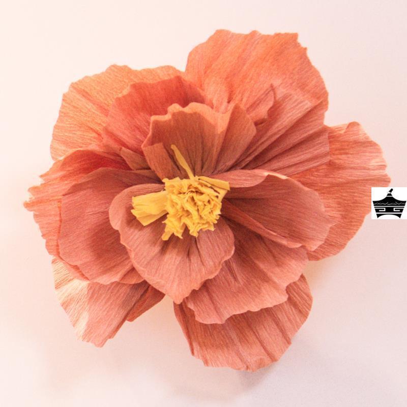 3D Crepe Paper Flower Wedding Decoration Set for Bedroom Wall