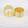 4 Pcs Zinc Alloy Die-casting Bead Curtain Napkin Ring Bead Section Napkin Buckle Golden Silver Napkin Ring Kitchen Decor Supplie
