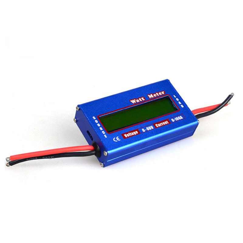 Blue DC 60V 100A Balance Voltage Battery Power Analyzer RC Watt Meter Checker Professional Watt