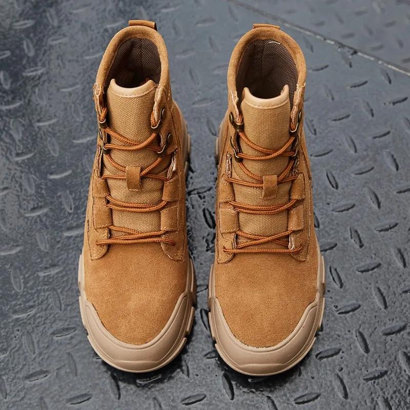Fashion High Top Climbing Shoes Women Outdoor Hiking Anti-skid Cross-country Mountaineering Boot Ladies Shoes  Ankle Boots for Women