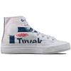 DuPont Tyvek X Converse Chuck 70 High White Princess Blue Unisex Sneakers Fiery-Red 170061C