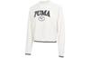 Sweatshirts Women's White Crew Neck Moderate Other 623597-65