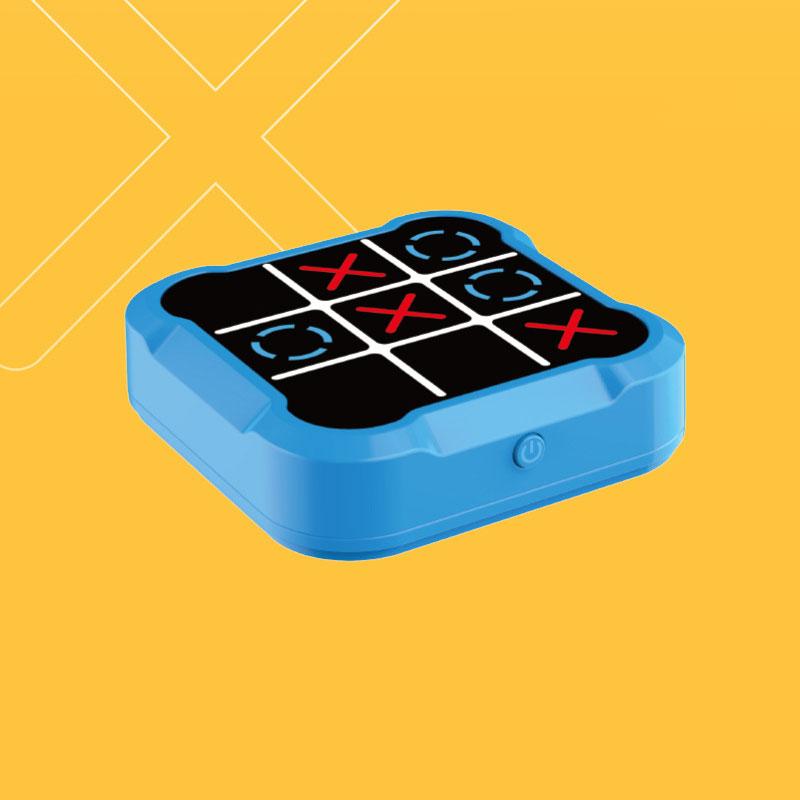Blue Tic Tac Toe Chess Electronic Puzzle Toy Chess Multi functional Game Machine Chess Board Multi mode