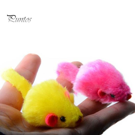 10Pcs Plush Simulation Mouse with Sound Pet Cat Play Scratch Interactive Toy