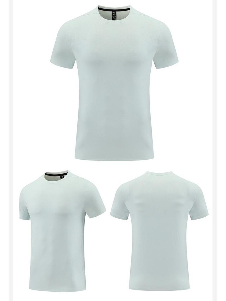 Men's Cotton-Feel Moisture-Wicking Quick-Dry Sports Tee with Print