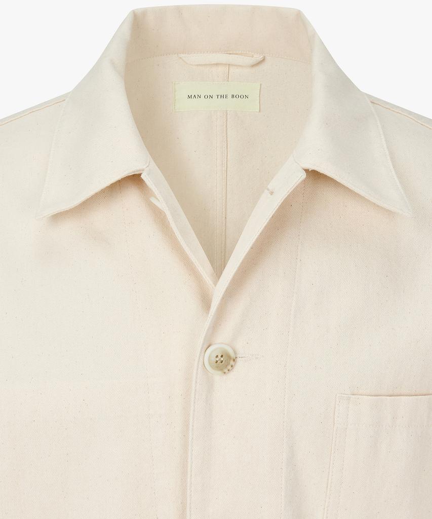 Man On The Boon Cotton Pocket Detail Core Jacket_Ivory 4716109007