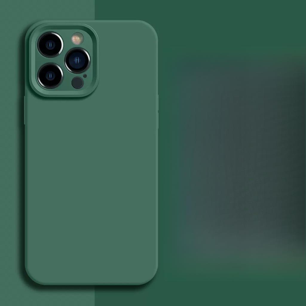 Suitable for Apple 16 Liquid Silicone Mobile Phone Case Iphone15promax All-inclusive Grooved Lens 13 Protection Case