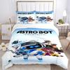 Astro Bot Rescue Mission Juego de Ropa de Cama de 3 Piezas Funda Nórdica con 2 Fundas de Almohada Regalo de Cumpleaños para el Hogar
